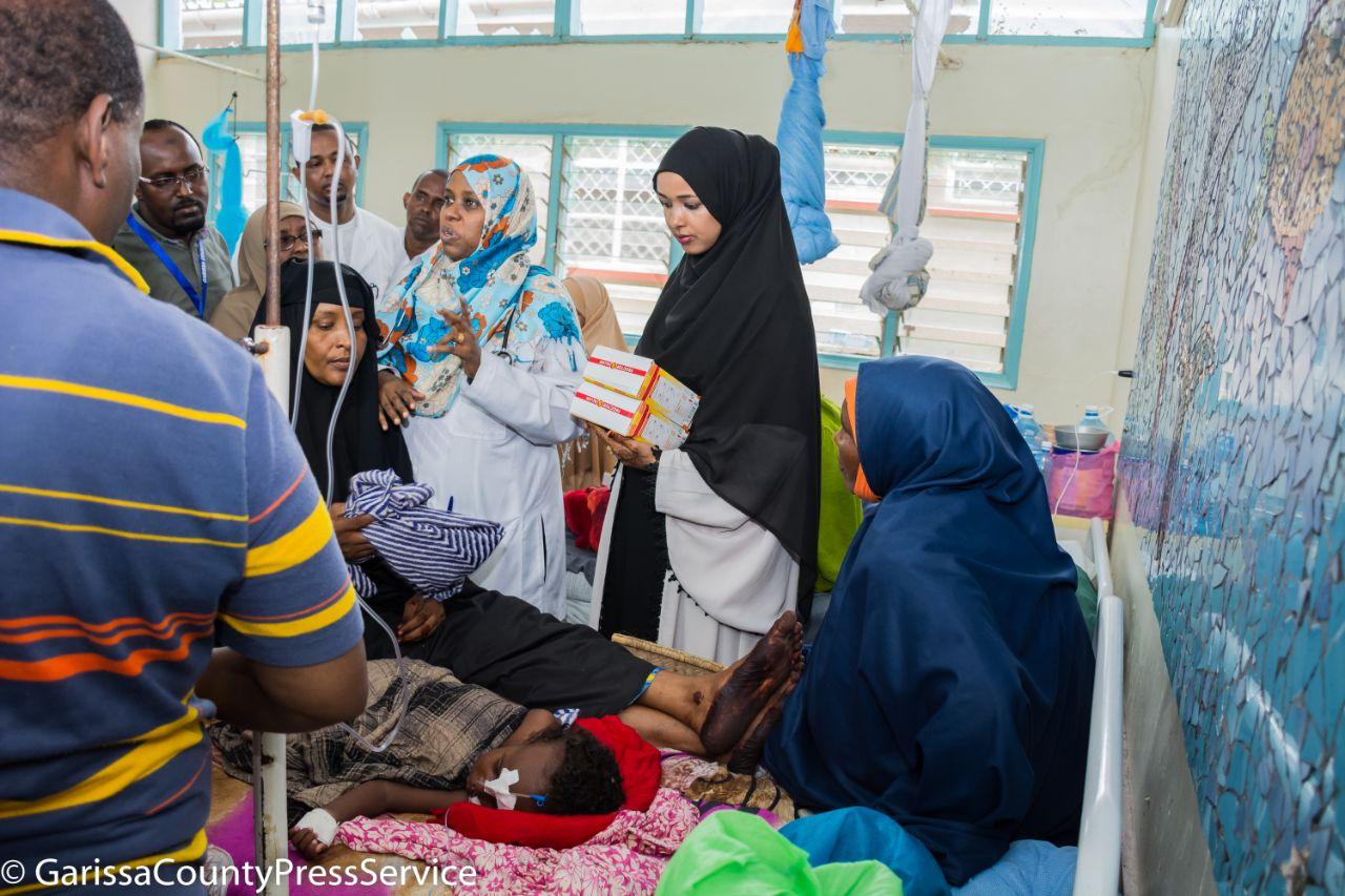 Mackintosh covers and porridge flour for the pediatric ward